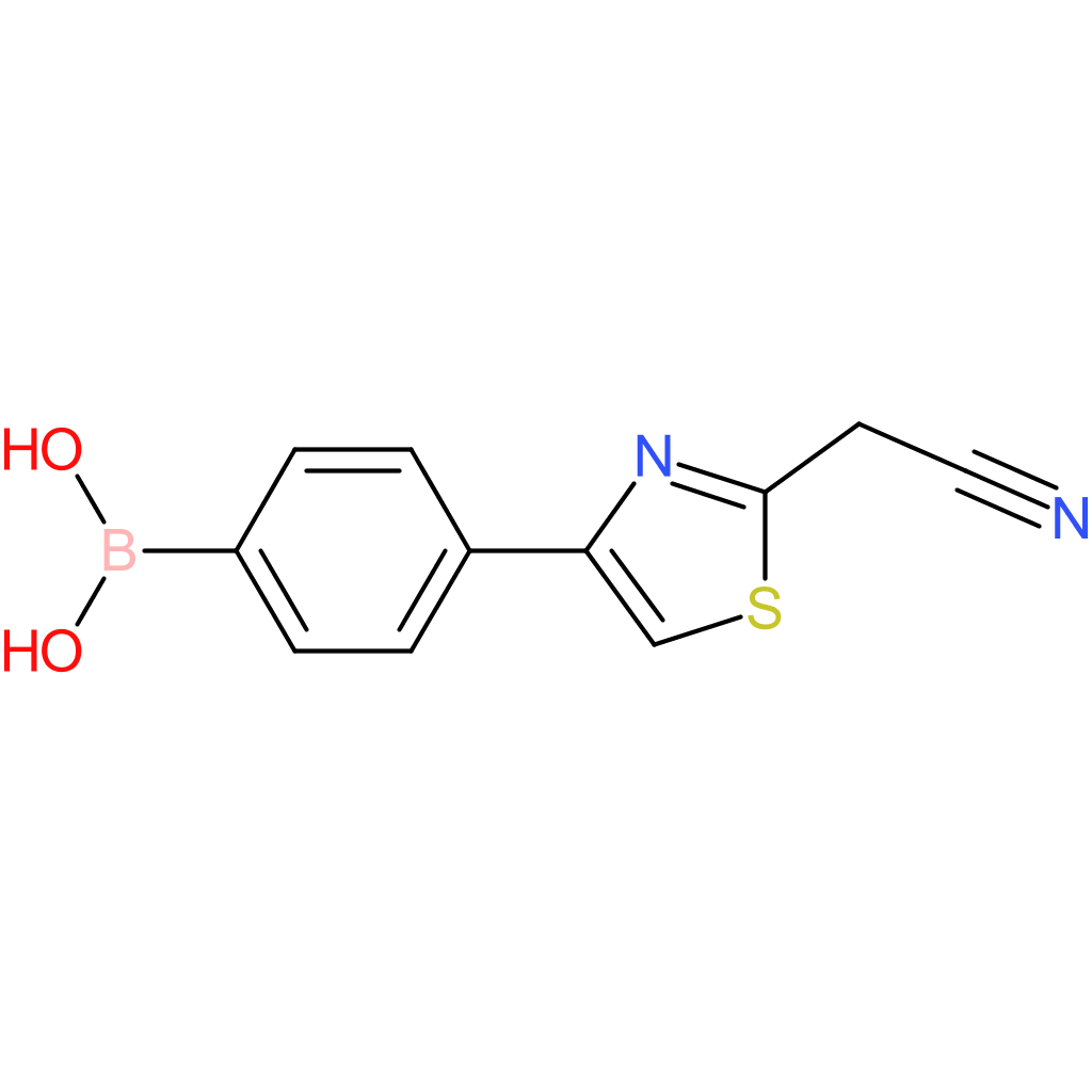 (4-[2-(cyanomethyl)-1,3-thiazol-4-yl]phenyl)boronic acid