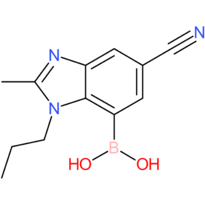 (6-cyano-2-methyl-3-propyl-1,3-benzodiazol-4-yl)boronic acid