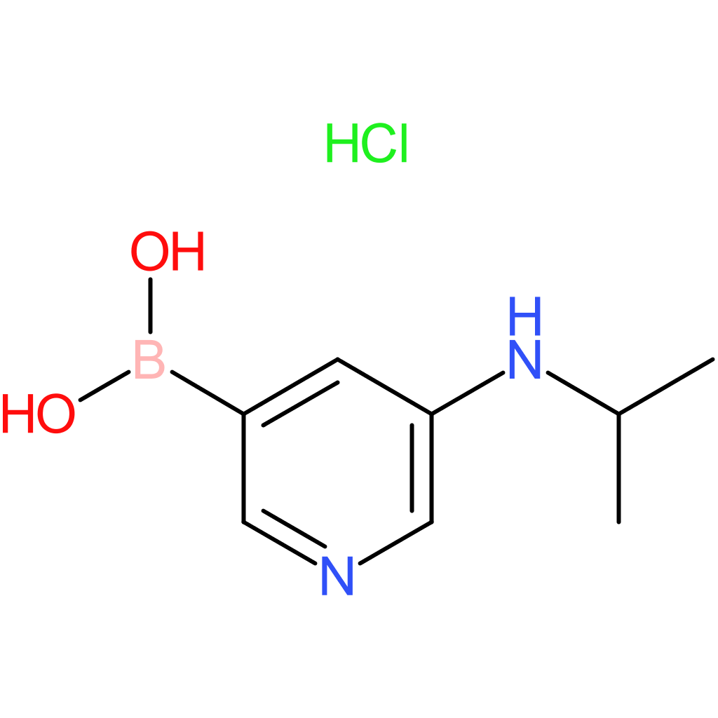 5-(isopropylamino)pyridin-3-ylboronic acid hydrochloride
