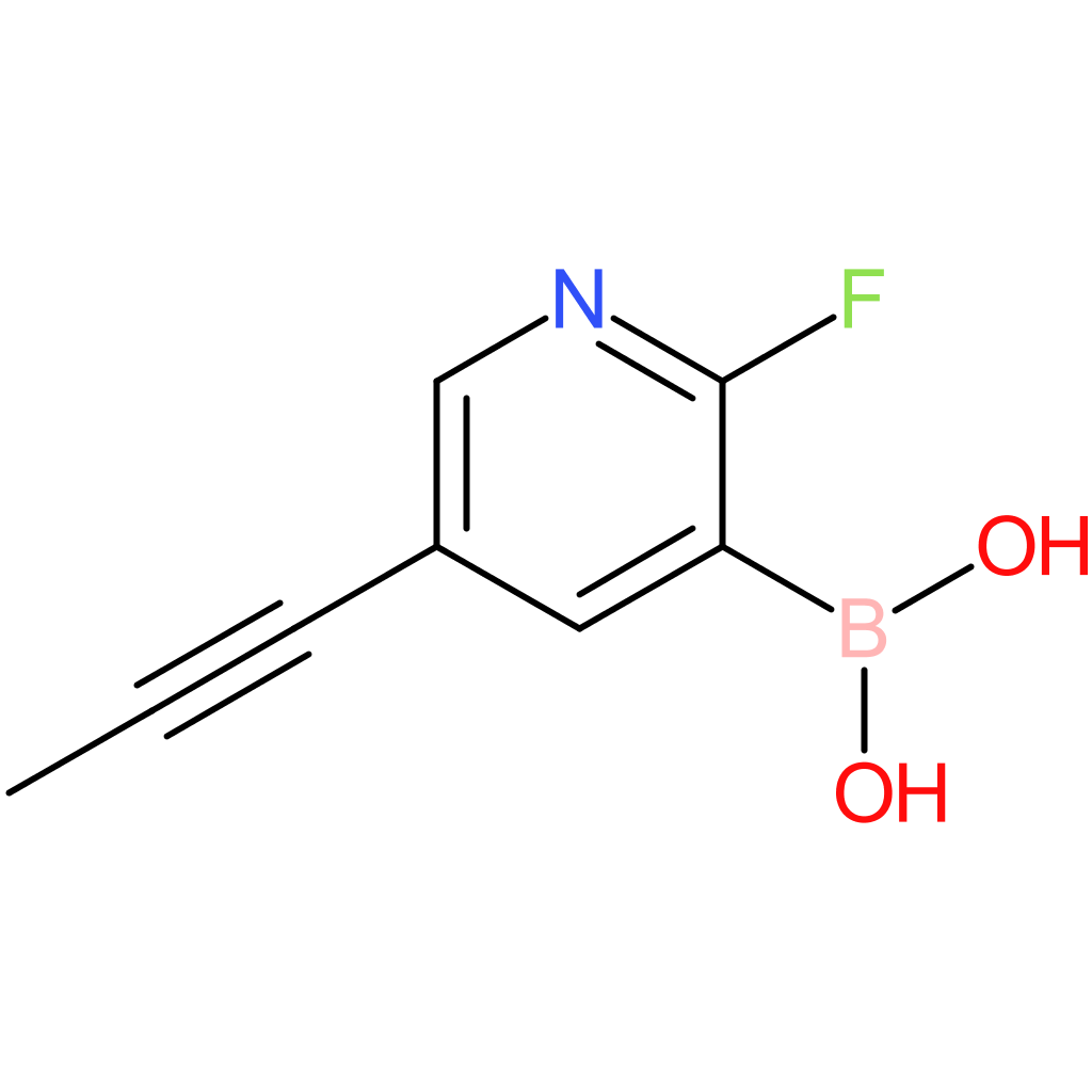 [2-fluoro-5-(prop-1-yn-1-yl)pyridin-3-yl]boronic acid