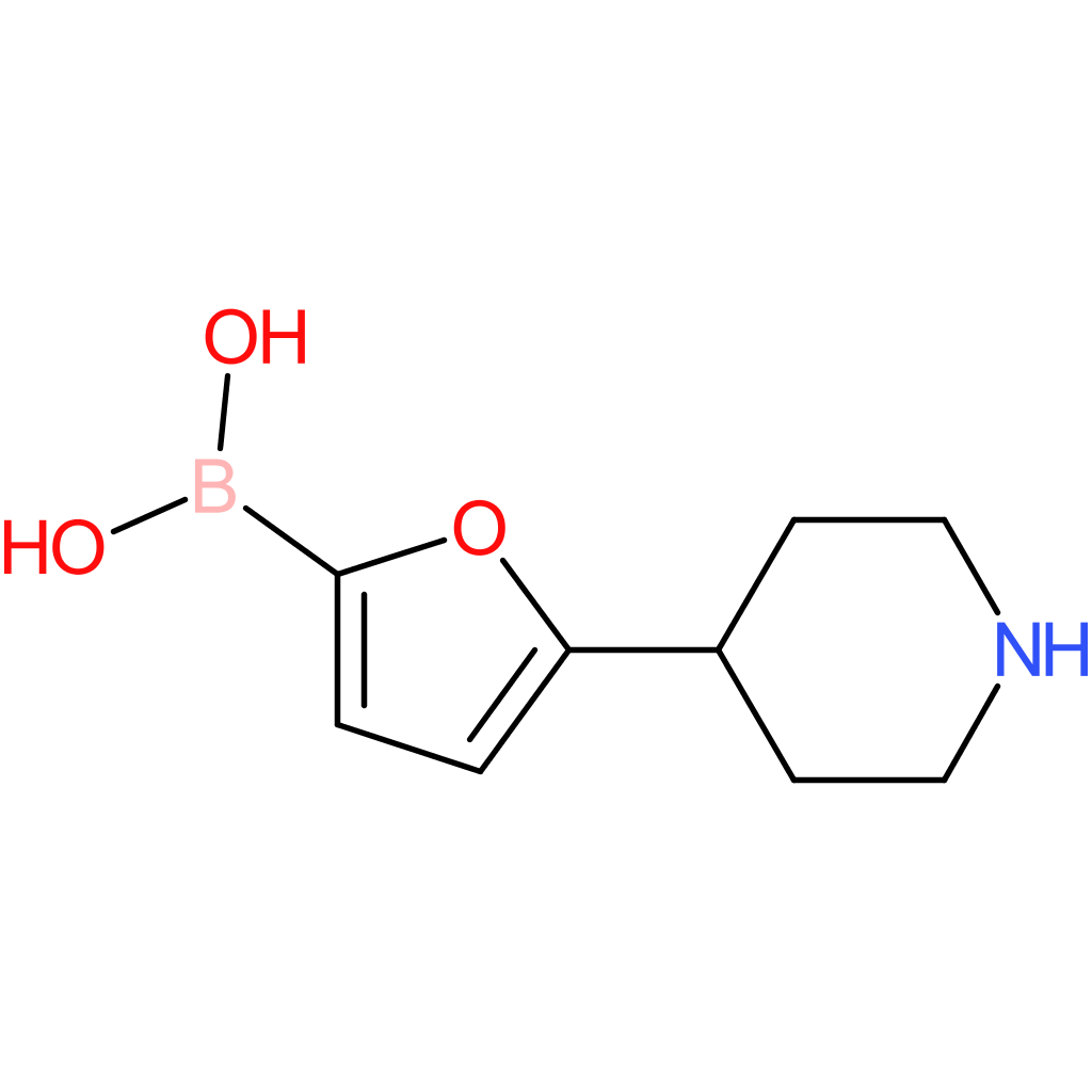 5-(piperidin-4-yl)furan-2-boronic acid