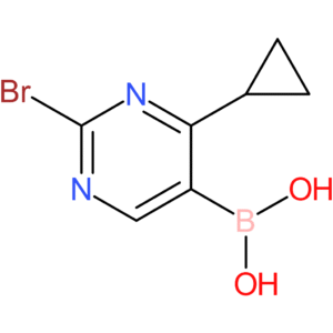 2-bromo-4-(cyclopropyl)pyrimidine-5-boronic acid