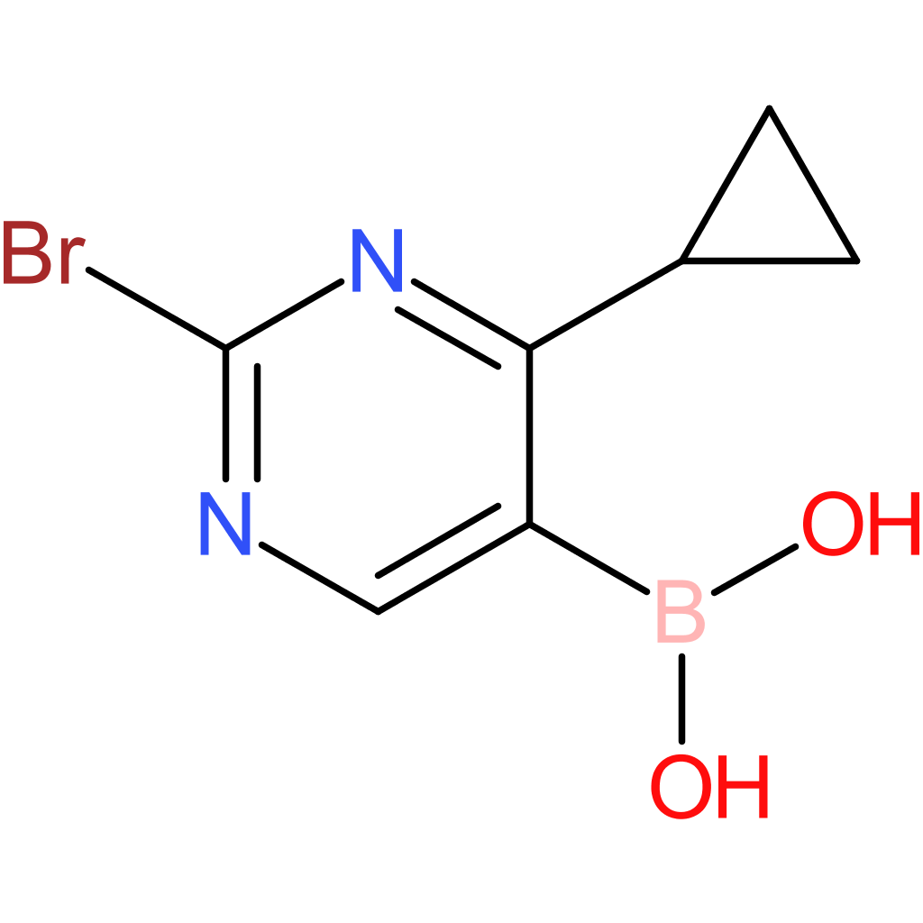 2-bromo-4-(cyclopropyl)pyrimidine-5-boronic acid