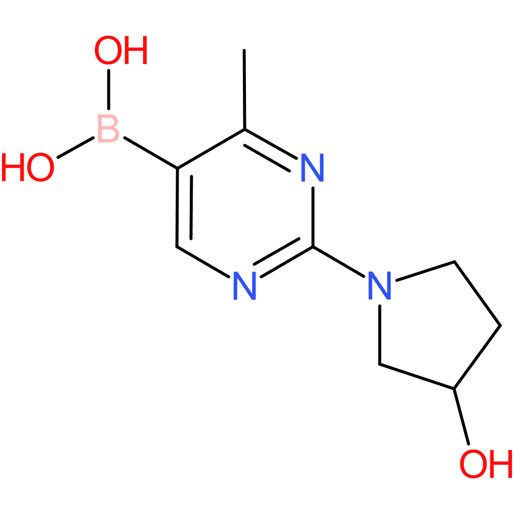 4-methyl-2-(3-hydroxypyrrolidino)pyrimidine-5-boronic acid