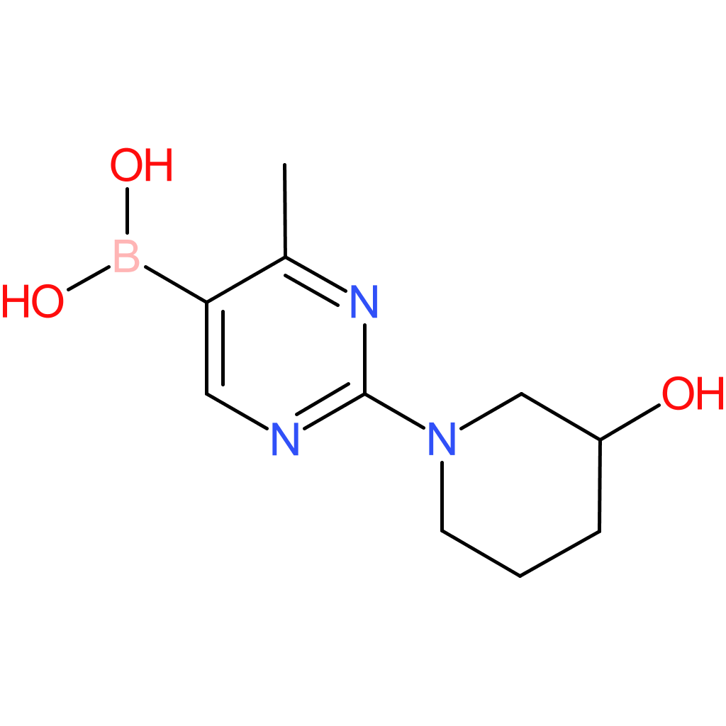 4-methyl-2-(3-hydroxypiperidino)pyrimidine-5-boronic acid