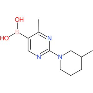 4-methyl-2-(3-methylpiperidino)pyrimidine-5-boronic acid