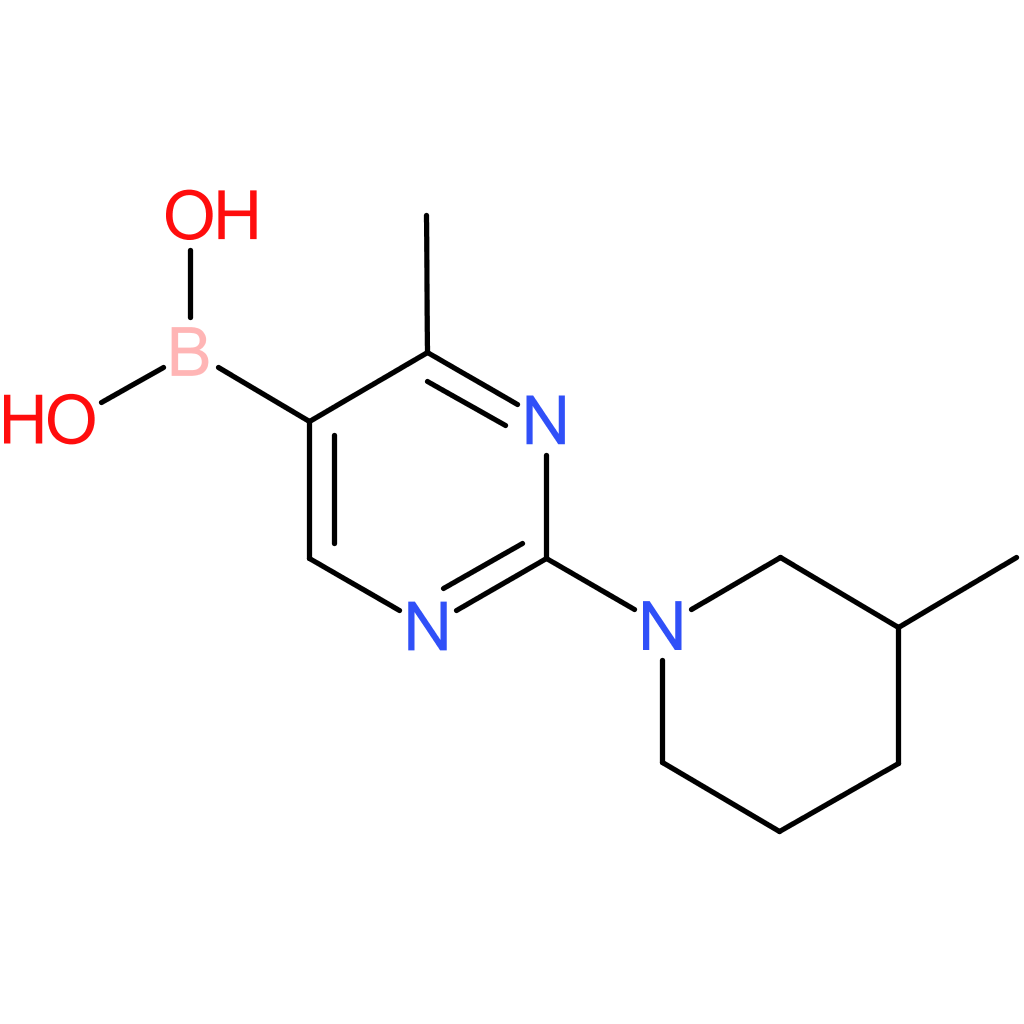 4-methyl-2-(3-methylpiperidino)pyrimidine-5-boronic acid