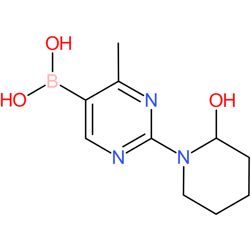 4-methyl-2-(2-hydroxypiperidino)pyrimidine-5-boronic acid