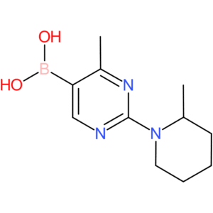 4-methyl-2-(2-methylpiperidino)pyrimidine-5-boronic acid