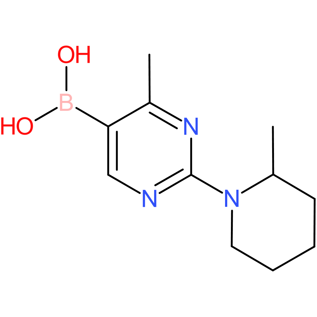 4-methyl-2-(2-methylpiperidino)pyrimidine-5-boronic acid
