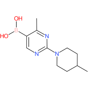 4-methyl-2-(4-methylpiperidino)pyrimidine-5-boronic acid