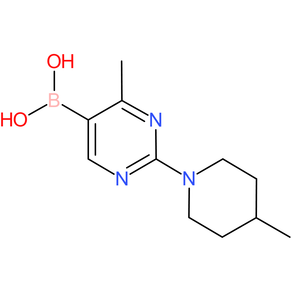 4-methyl-2-(4-methylpiperidino)pyrimidine-5-boronic acid