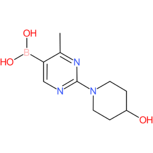 4-methyl-2-(4-hydroxypiperidino)pyrimidine-5-boronic acid