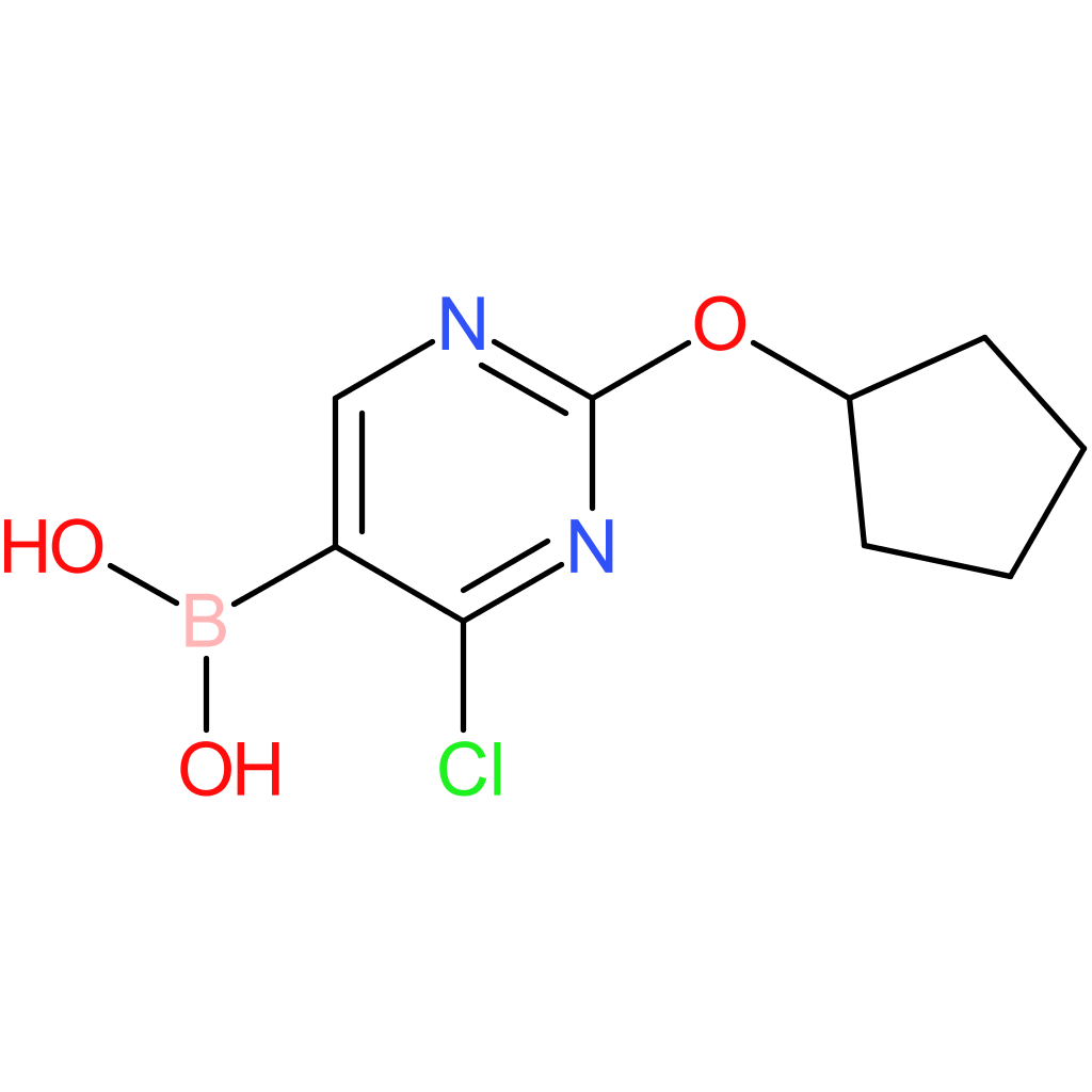 4-chloro-2-(cyclopentoxy)pyrimidine-5-boronic acid