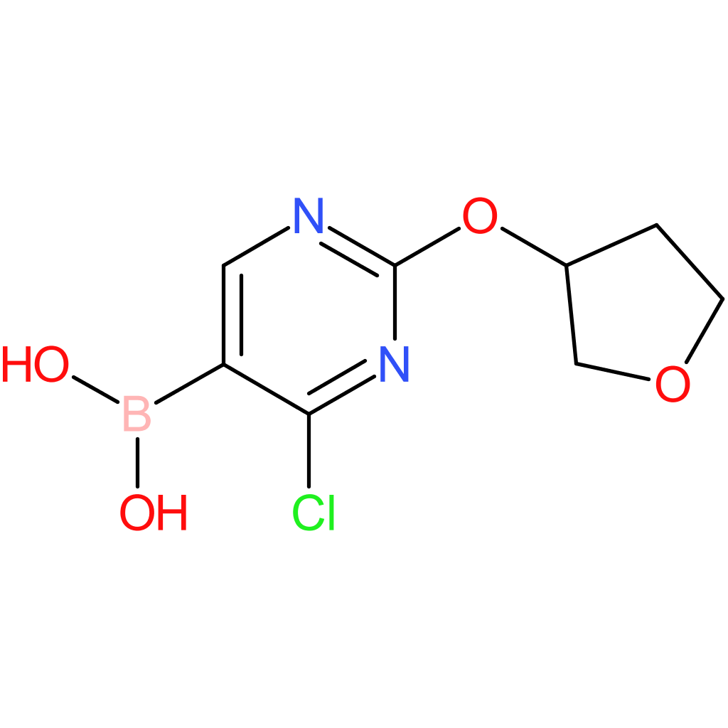 4-chloro-2-(tetrahydrofuran-3-yloxy)pyrimidine-5-boronic acid