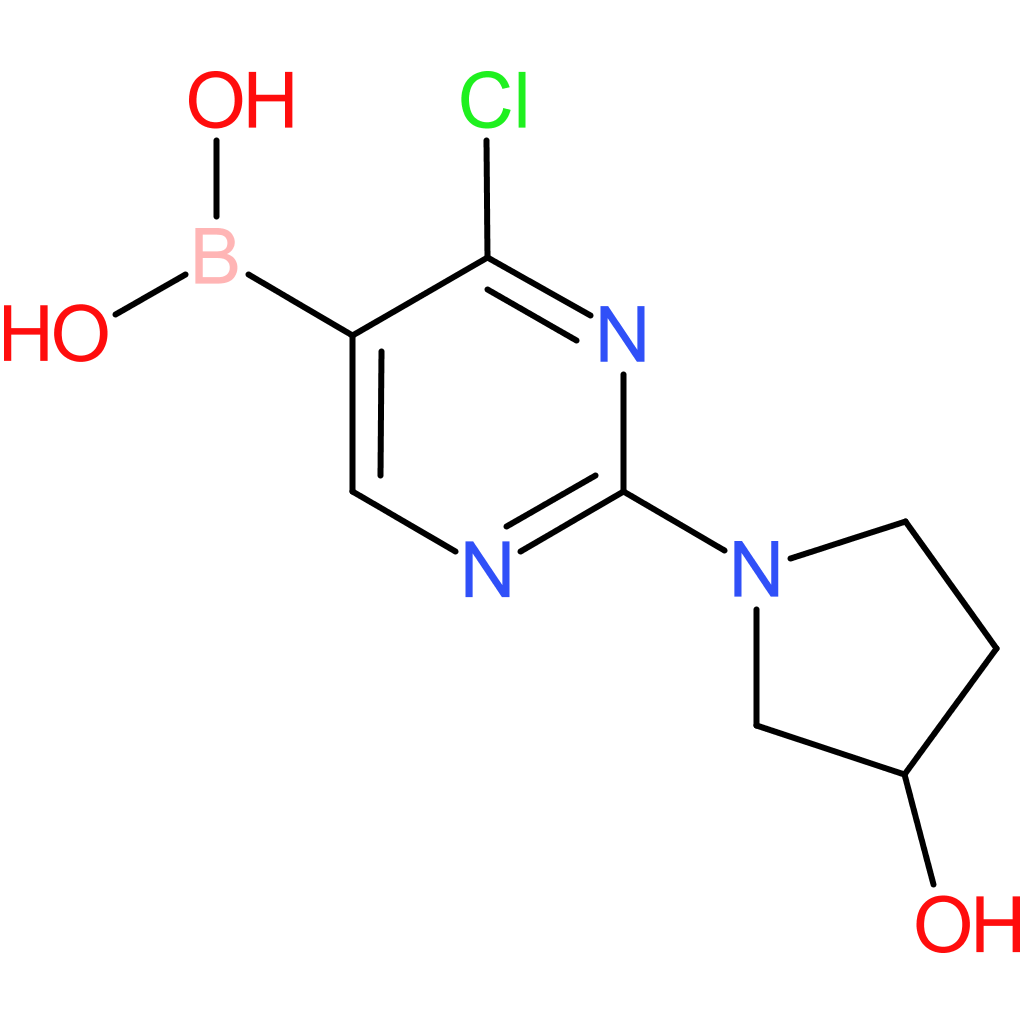 4-chloro-2-(3-hydroxypyrrolidino)pyrimidine-5-boronic acid