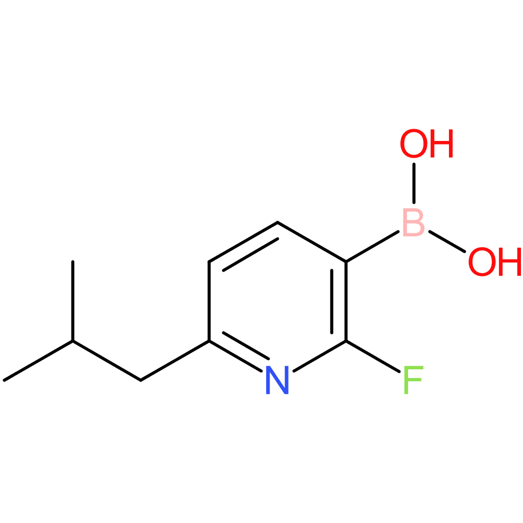 2-fluoro-6-(iso-butyl)pyridine-3-boronic acid