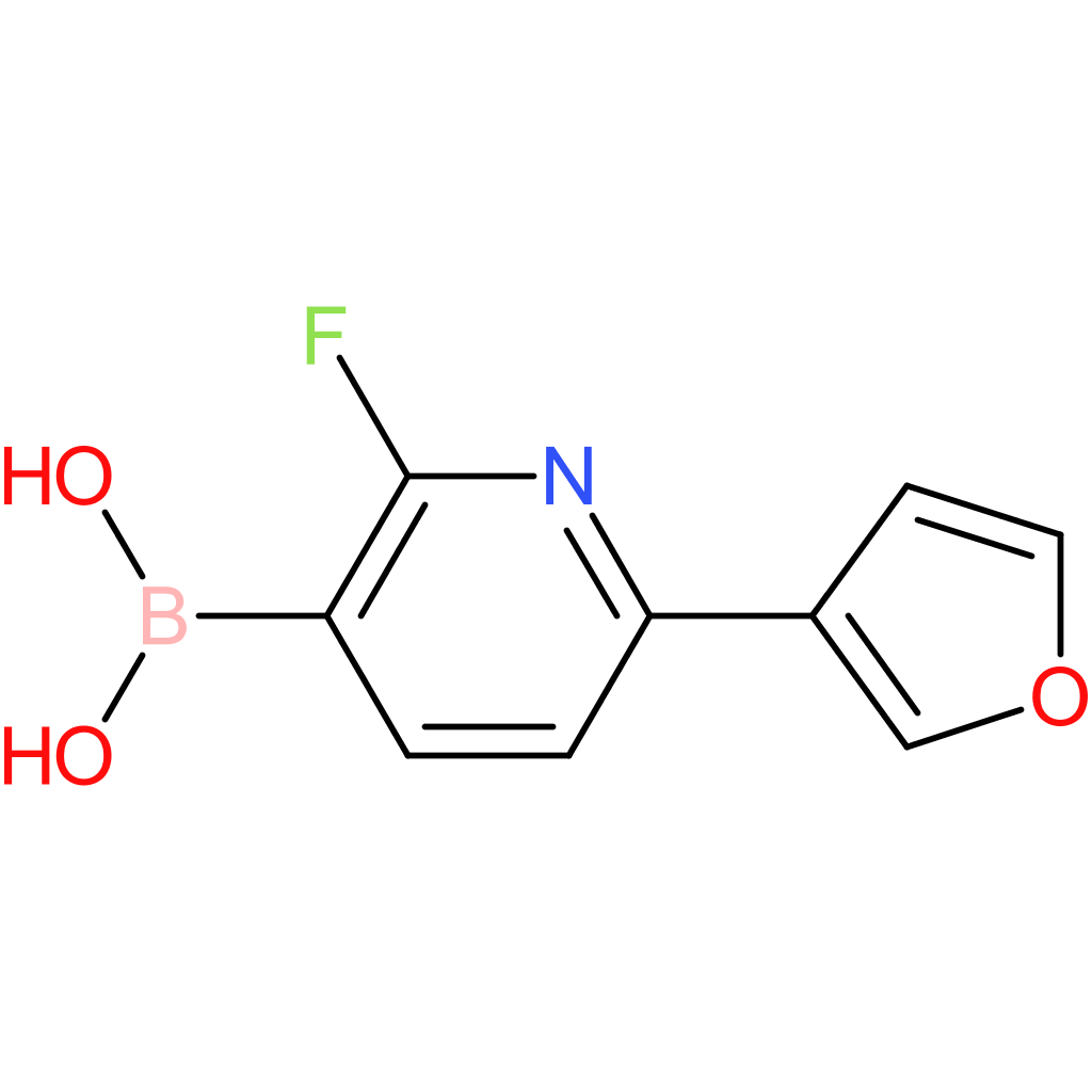 2-fluoro-6-(3-furyl)pyridine-3-boronic acid