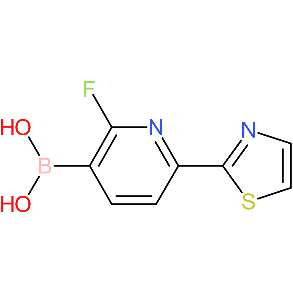 2-fluoro-6-(thiazol-2-yl)pyridine-3-boronic acid