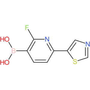 2-fluoro-6-(thiazol-5-yl)pyridine-3-boronic acid