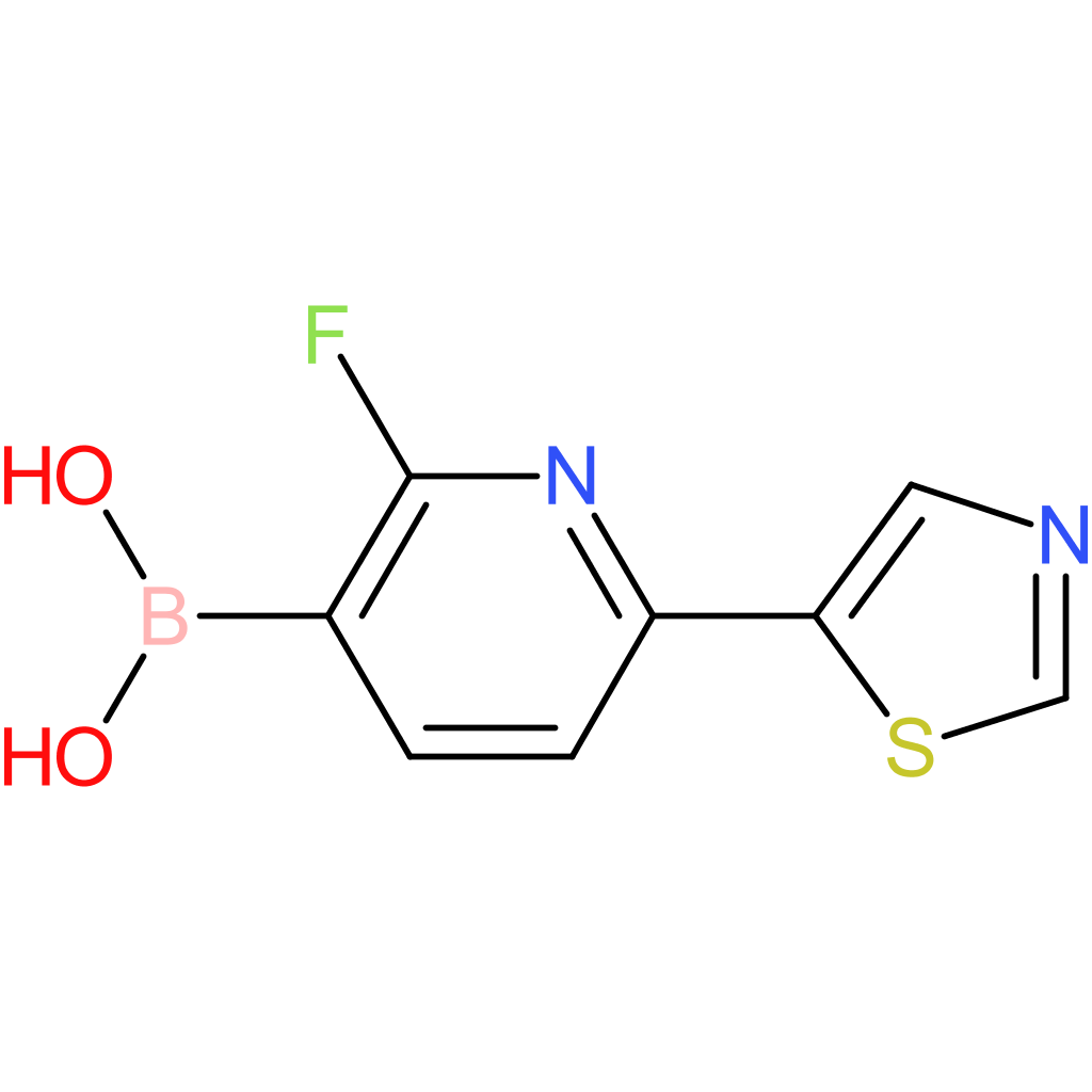 2-fluoro-6-(thiazol-5-yl)pyridine-3-boronic acid