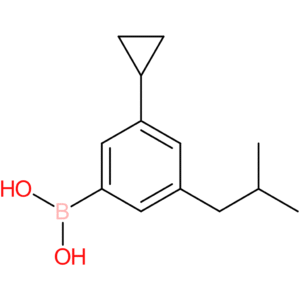 3-(cyclopropyl)-5-(iso-butyl)phenylboronic acid
