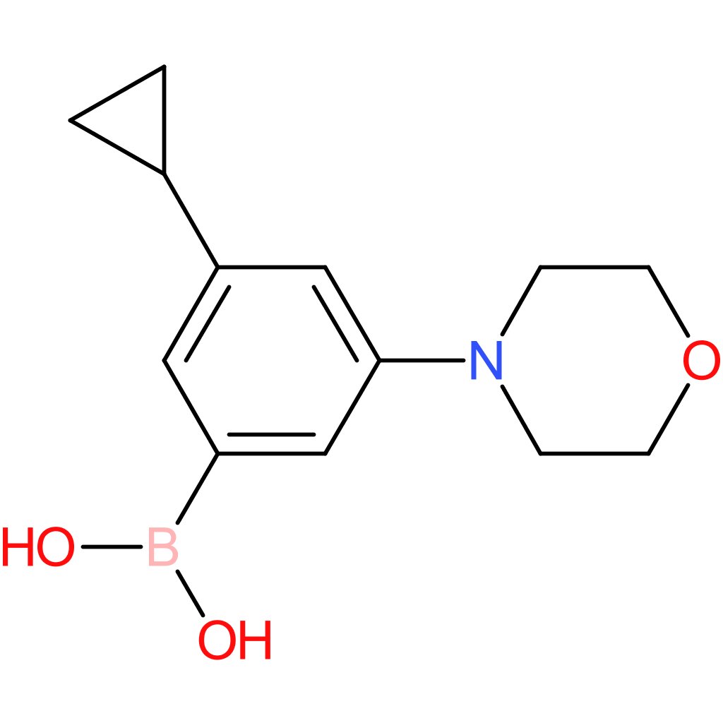 3-cyclopropyl-5-(morpholino)phenylboronic acid