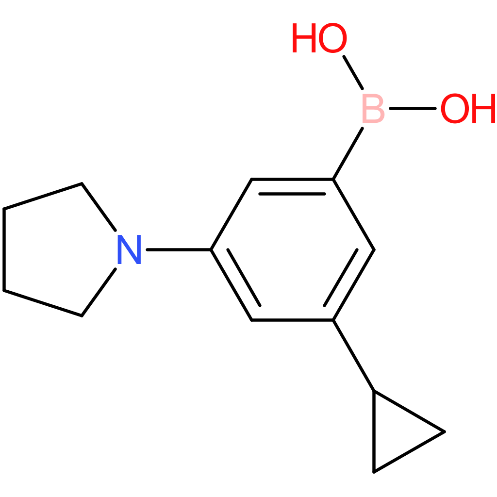 3-cyclopropyl-5-(pyrrolidino)phenylboronic acid