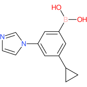 3-cyclopropyl-5-(imidazol-1-yl)phenylboronic acid