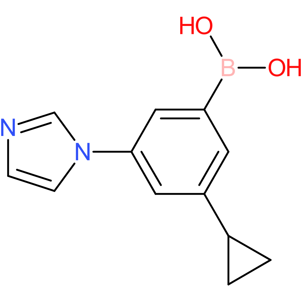 3-cyclopropyl-5-(imidazol-1-yl)phenylboronic acid