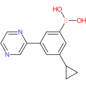 3-(pyrazin-2-yl)-5-cyclopropylphenylboronic acid