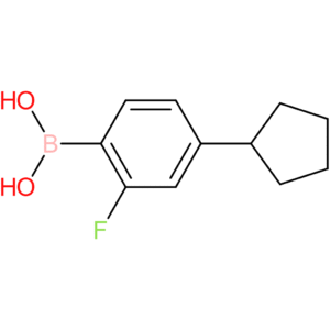 2-fluoro-4-(cyclopentyl)phenylboronic acid