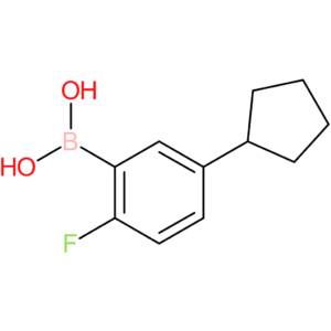 2-fluoro-5-(cyclopentyl)phenylboronic acid