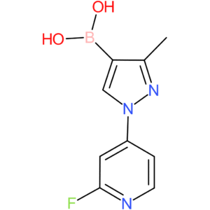 3-methyl-1-(2-fluoropyridin-4-yl)pyrazolE-4-boronic acid