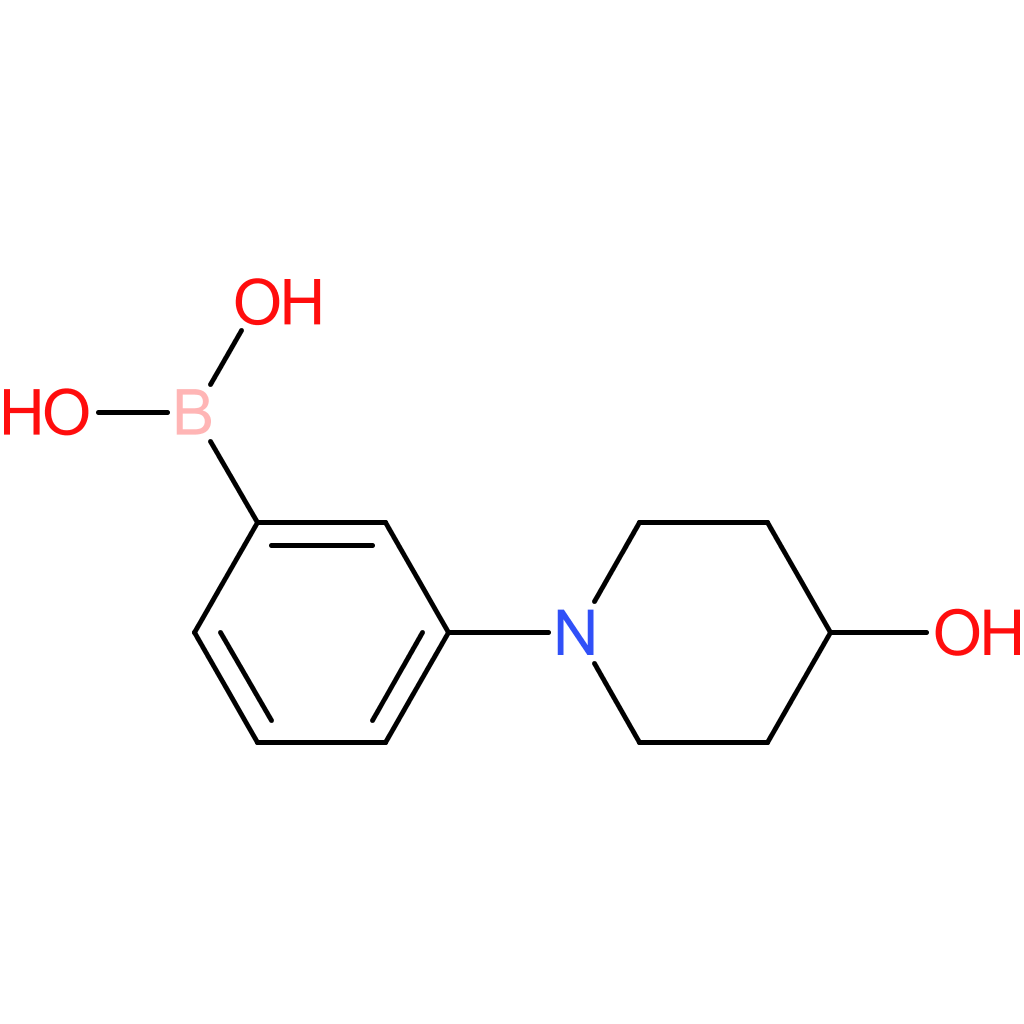 3-(4-hydroxypiperidino)phenylboronic acid