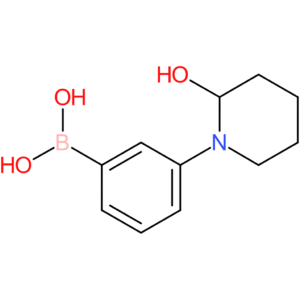 3-(2-hydroxypiperidino)phenylboronic acid