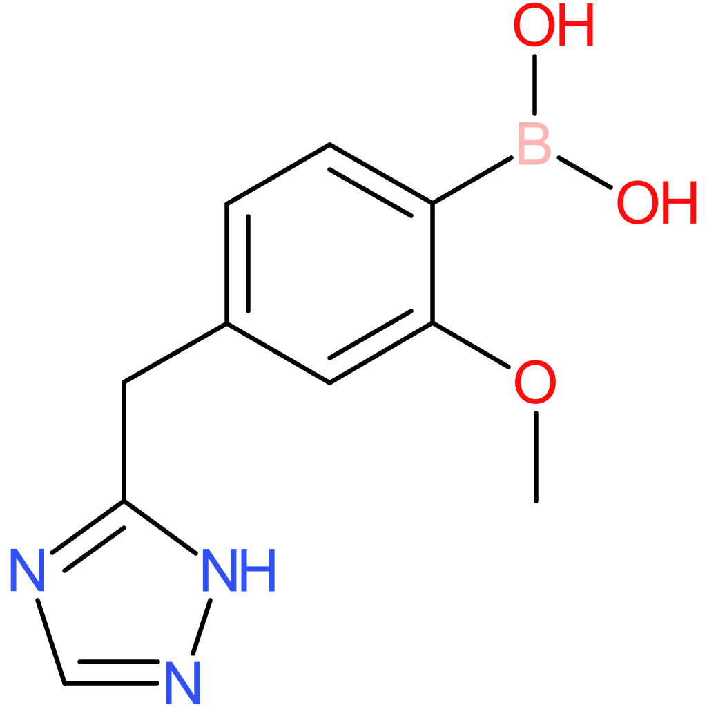 5-((2h-1,2,4-triazol-3-yl)methyl)-2-methoxyphenylboronic acid