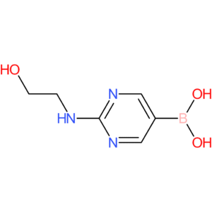 (2-((2-hydroxyethyl)amino)pyrimidin-5-yl)boronic acid