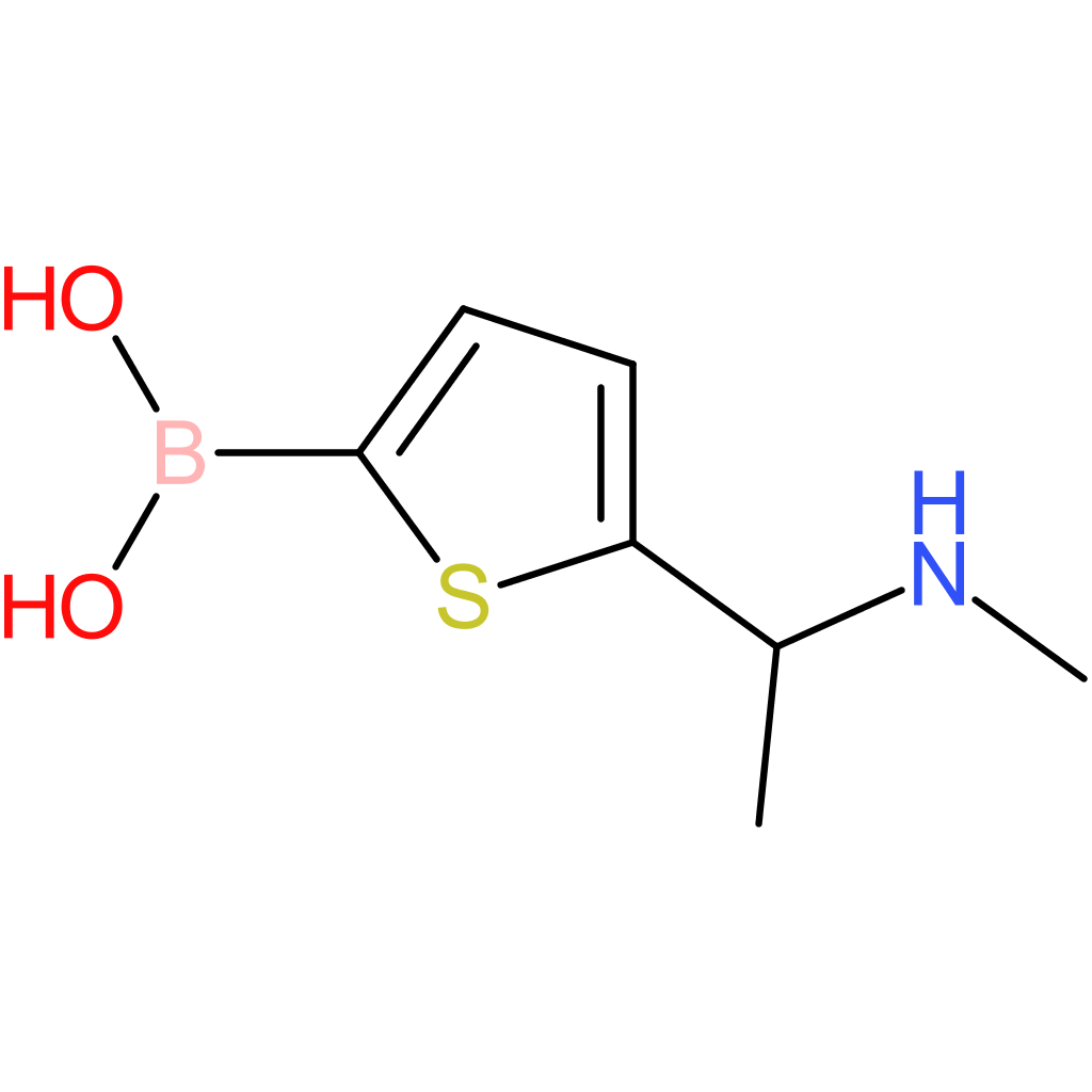 (5-[1-(methylamino)ethyl]thiophen-2-yl)boronic acid