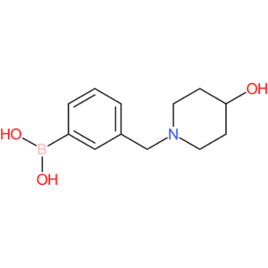 3-[(4-hydroxy-1-piperidinyl)methyl]phenylboronic acid