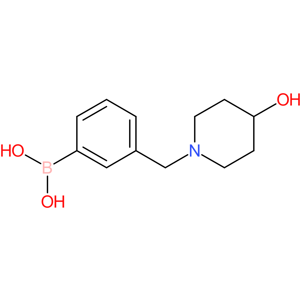 3-[(4-hydroxy-1-piperidinyl)methyl]phenylboronic acid