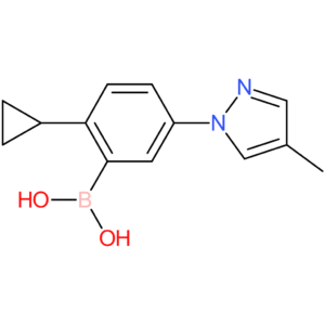 2-cyclopropyl-5-(4-methyl-1h-pyrazol-1-yl)phenylboronic acid