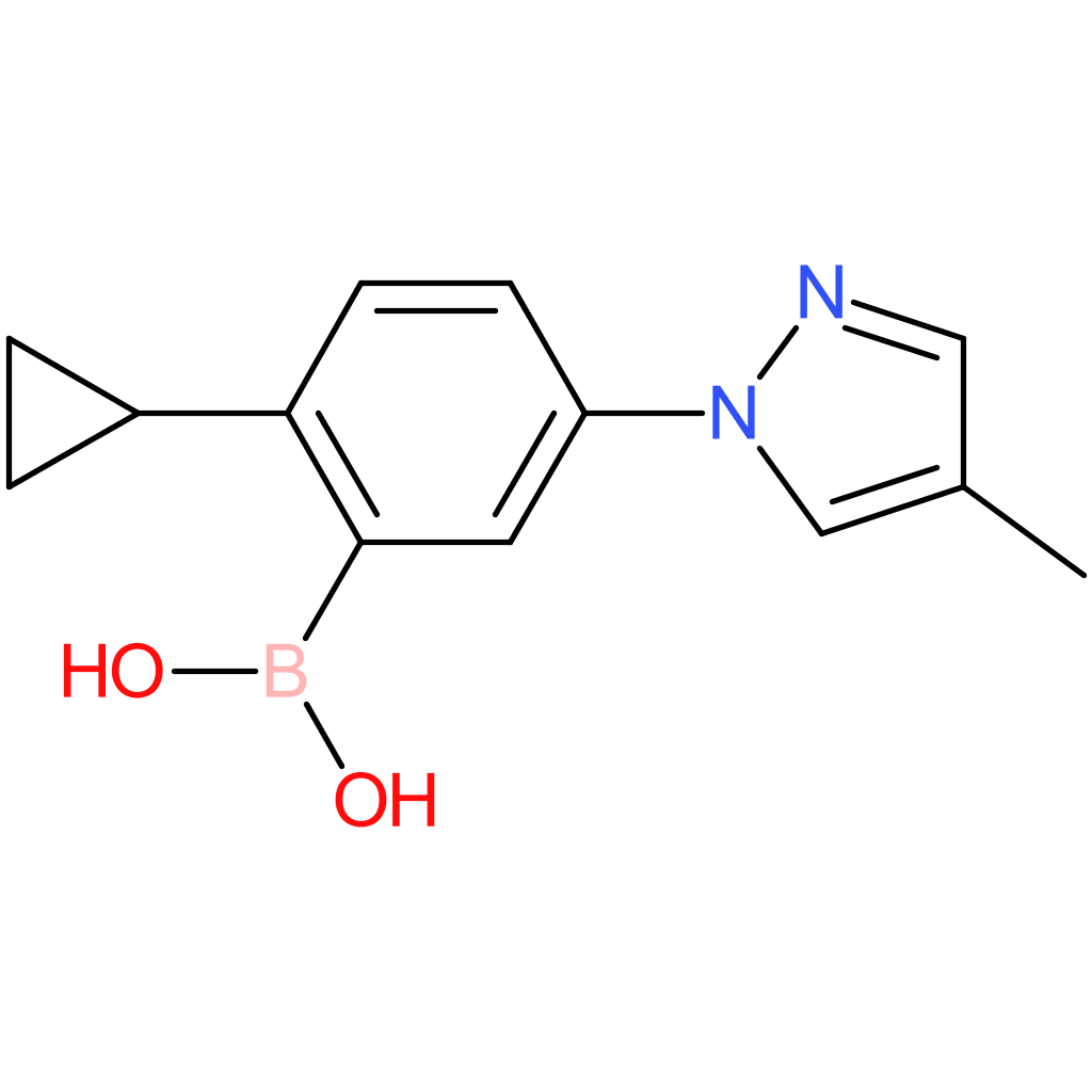 2-cyclopropyl-5-(4-methyl-1h-pyrazol-1-yl)phenylboronic acid