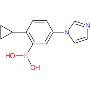 2-cyclopropyl-5-(imidazol-1-yl)phenylboronic acid