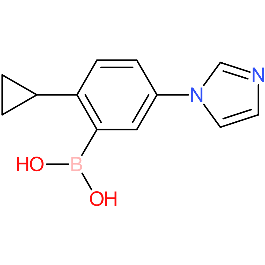 2-cyclopropyl-5-(imidazol-1-yl)phenylboronic acid