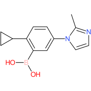 2-cyclopropyl-5-(2-methylimidazol-1-yl)phenylboronic acid