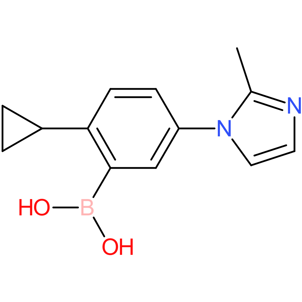 2-cyclopropyl-5-(2-methylimidazol-1-yl)phenylboronic acid