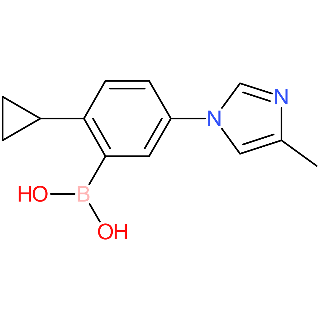 2-cyclopropyl-5-(4-methylimidazol-1-yl)phenylboronic acid