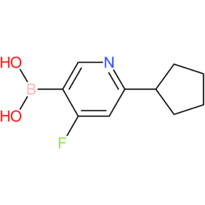 4-fluoro-2-(cyclopentyl)pyridine-5-boronic acid