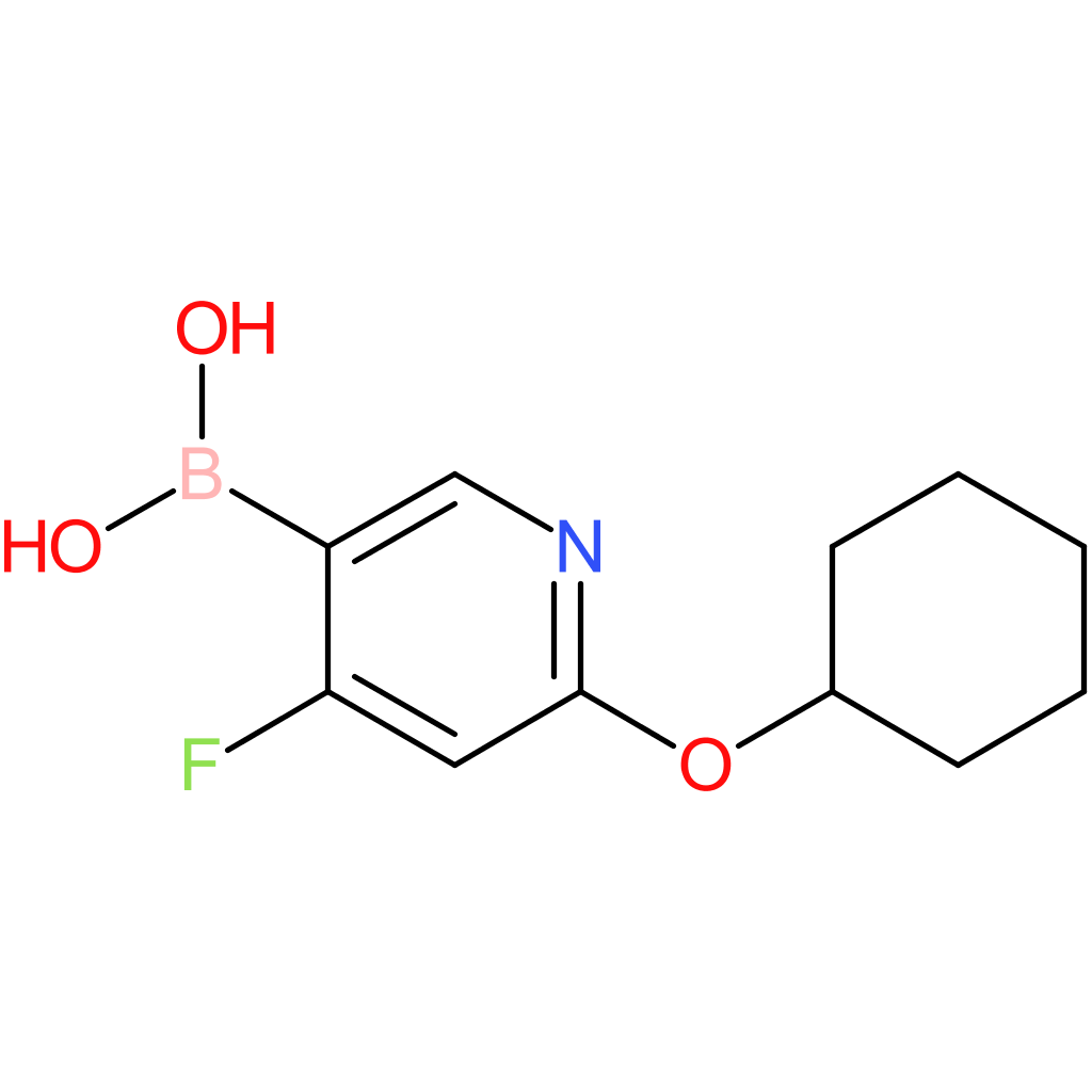 4-fluoro-2-(cyclohexyloxy)pyridine-5-boronic acid